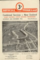 Combined Services v New Zealand 1953 rugby  Programmes